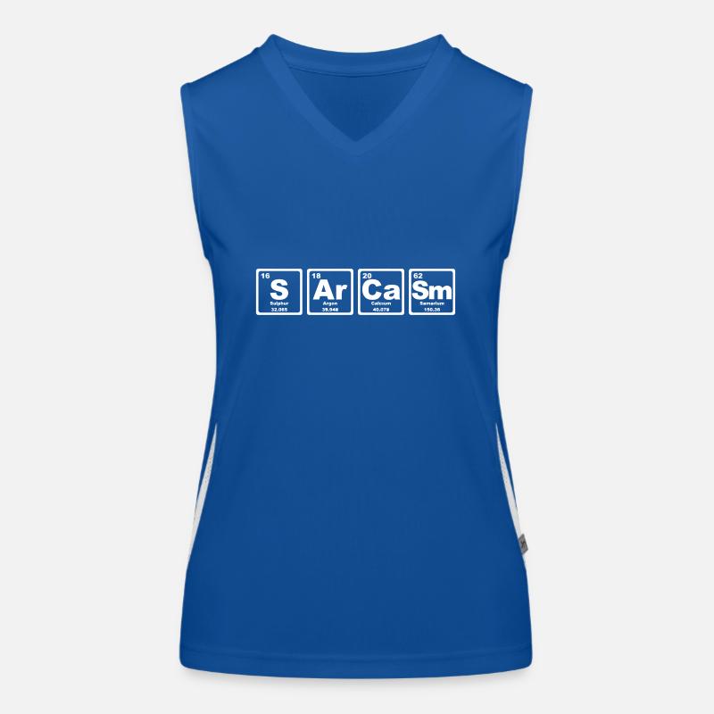 SARCASM PERIODIC TABLE Women's Functional Contrast Tank Top
