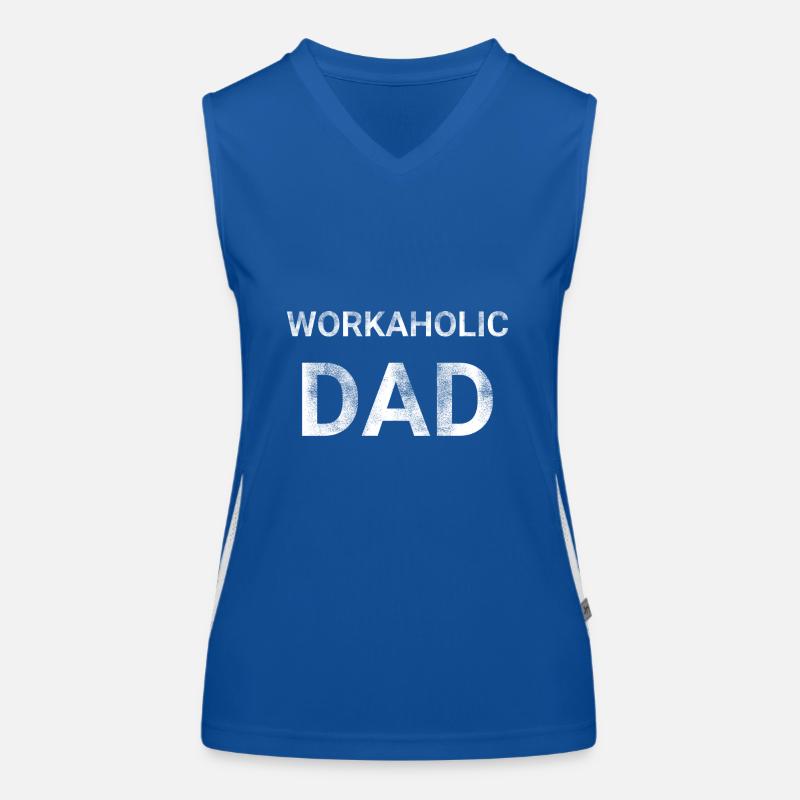 Workaholic Dad Women's Functional Contrast Tank Top