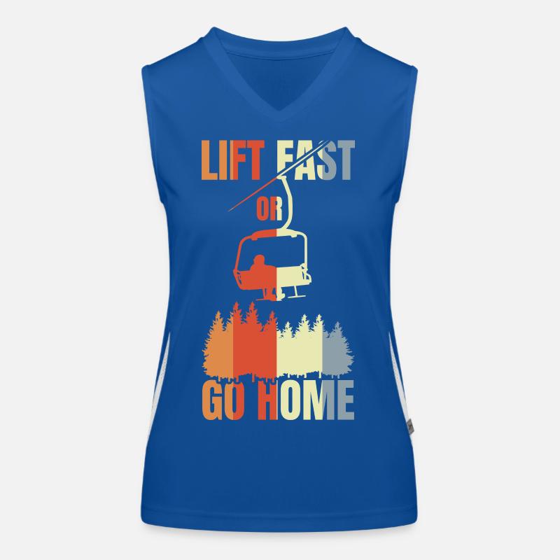 Snowboarding Joke Women's Functional Contrast Tank Top