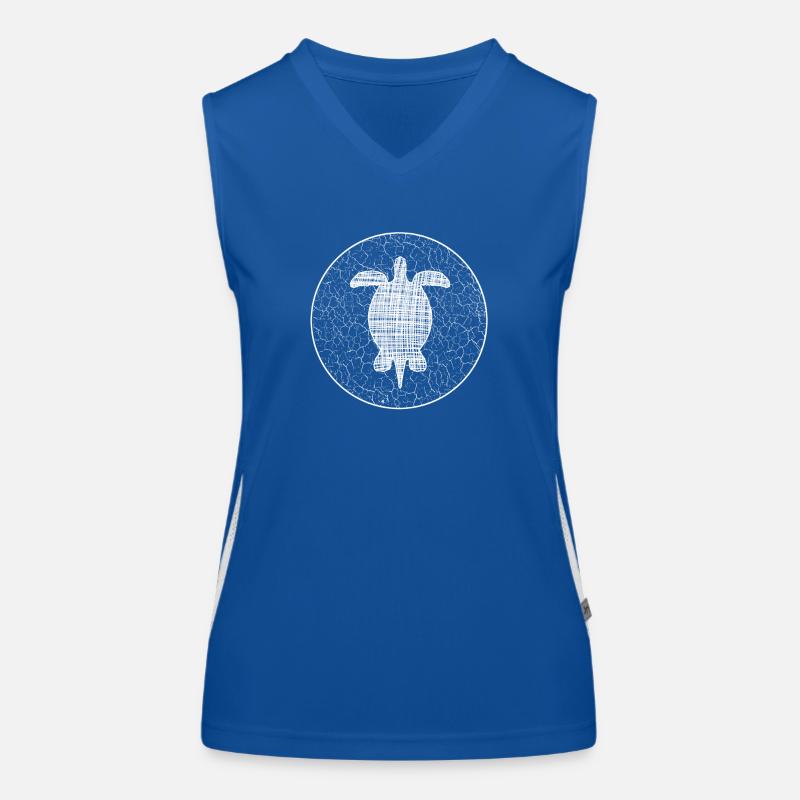 Turtle Schildkröte Funktionelles Kontrast-Tank Top für Frauen