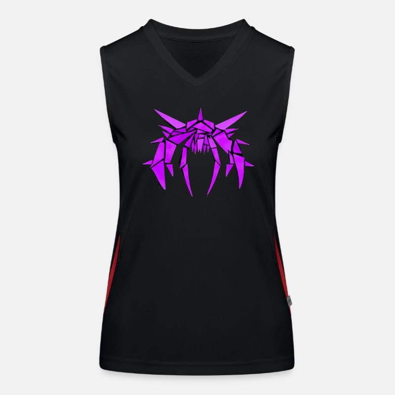 Horror creature "Spidex" Women's Functional Contrast Tank Top