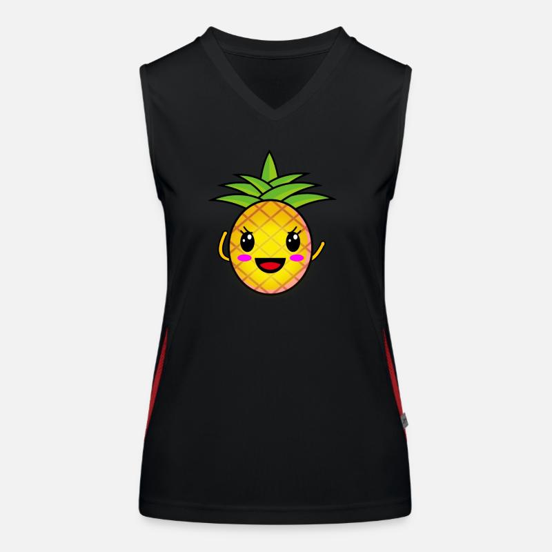 Mignon bébé ananas Débardeur respirant contrasté Femme