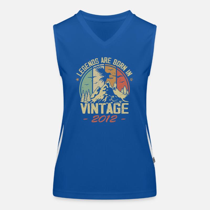 Die Legenden wurden 2012 geboren - 12-jähriges Jubiläum Funktionelles Kontrast-Tank Top für Frauen