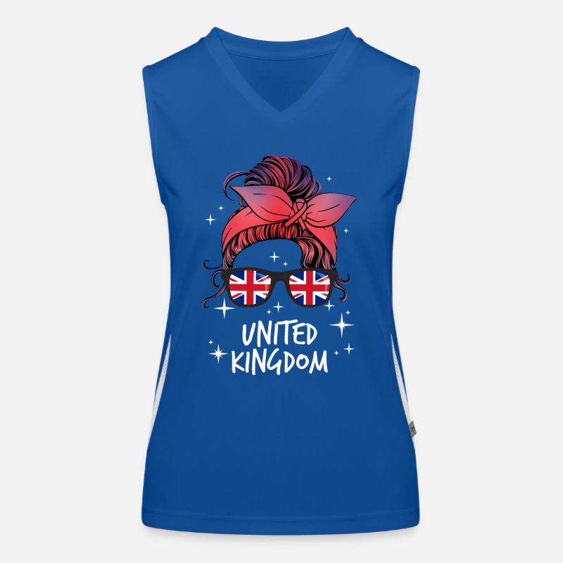 Großbritannien Funktionelles Kontrast-Tank Top für Frauen