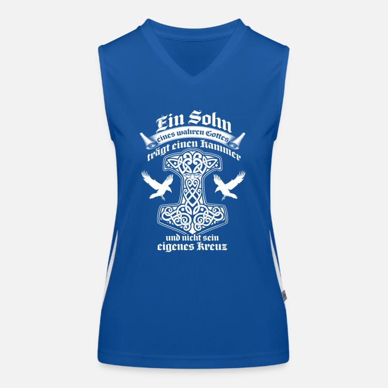 Wikinger - Sohn Funktionelles Kontrast-Tank Top für Frauen