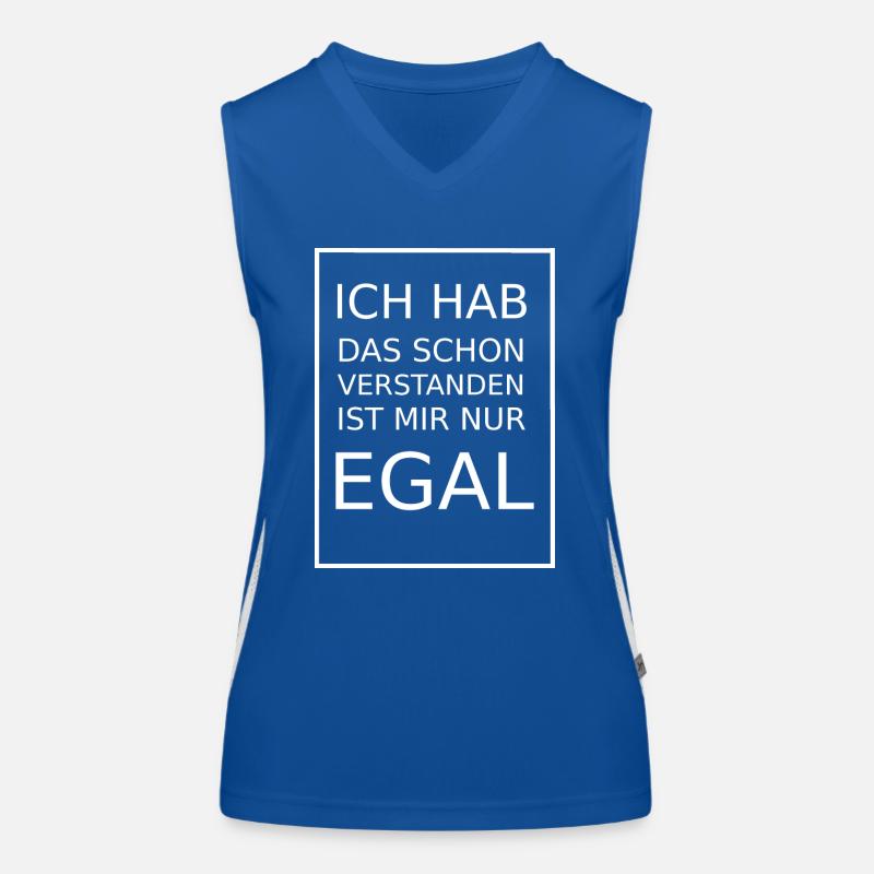 J’ai compris. Débardeur respirant contrasté Femme