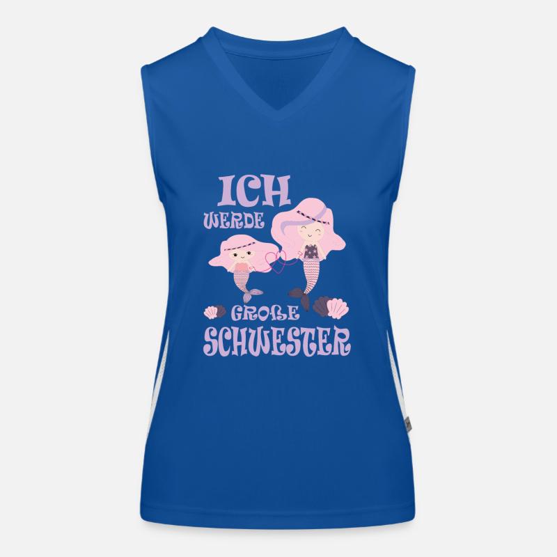 Große Schwester Ich werde Funktionelles Kontrast-Tank Top für Frauen