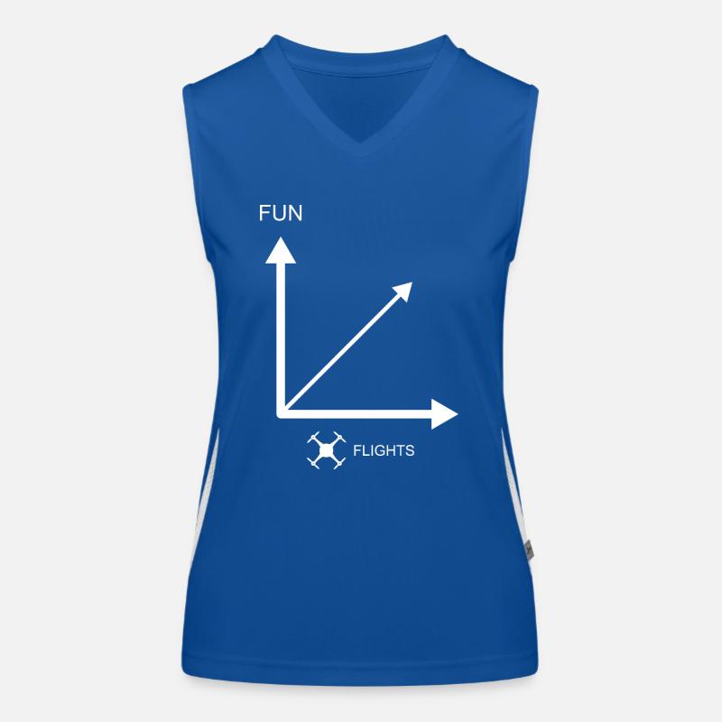 Plus de vols de drones - plus de plaisir Débardeur respirant contrasté Femme