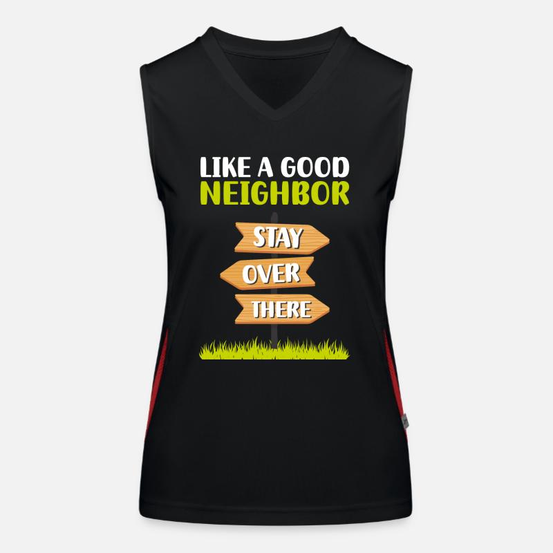 Nachbarschaft Freunde Bier Einweihung Funktionelles Kontrast-Tank Top für Frauen