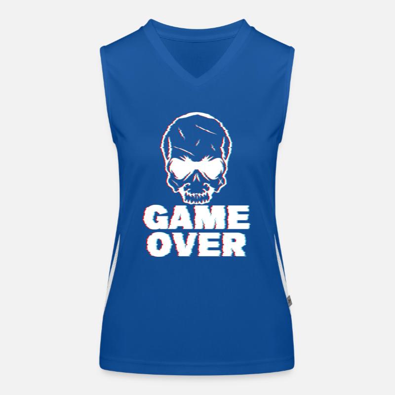 Game Over Glitch Funktionelles Kontrast-Tank Top für Frauen