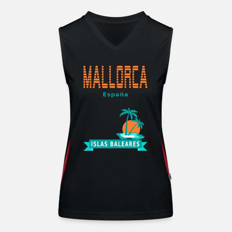Mallorca - Spanien Funktionelles Kontrast-Tank Top für Frauen