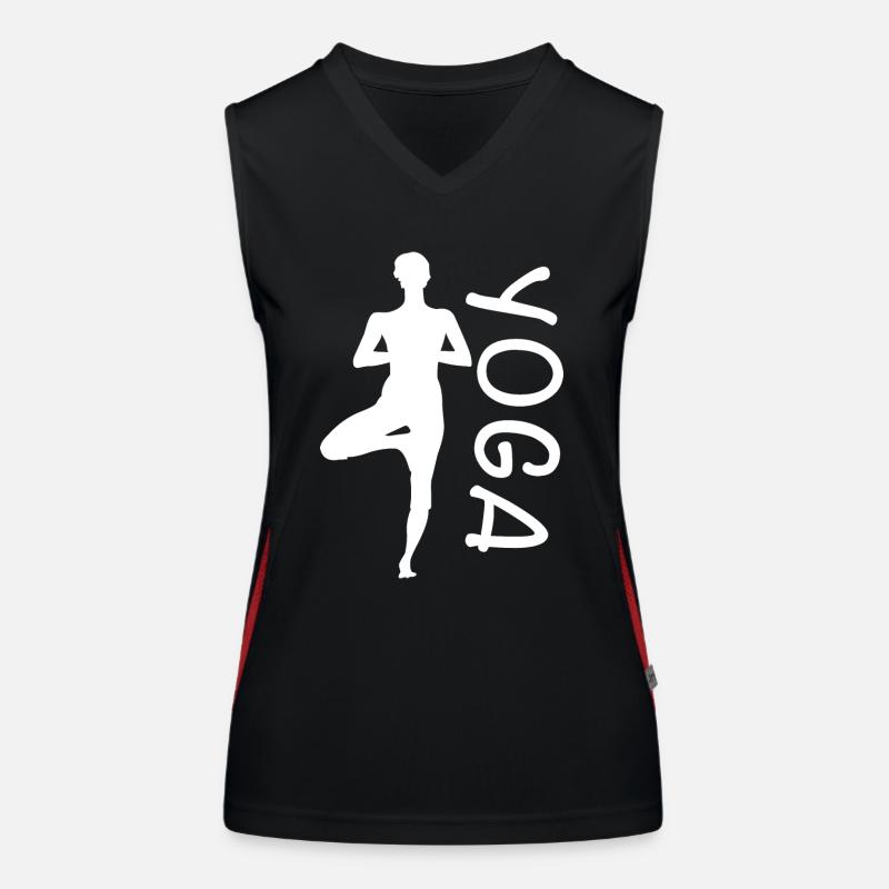 Yoga exercise for a workout Women's Functional Contrast Tank Top