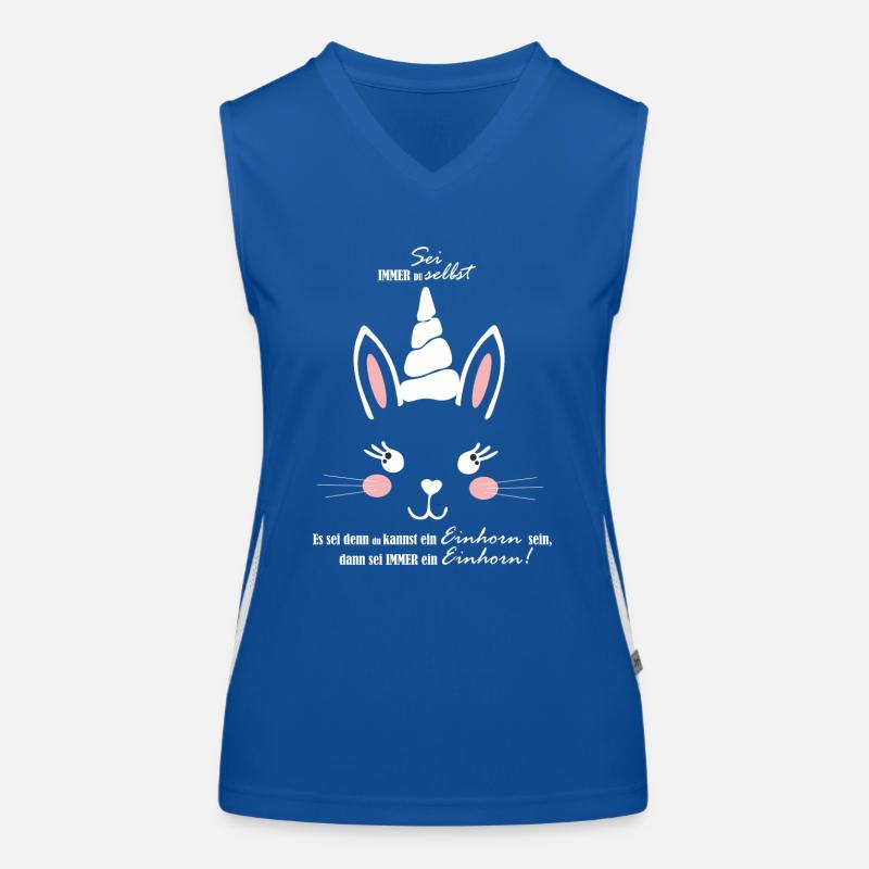 Hase oder Einhorn, oder ein Mischling -Unicorn Funktionelles Kontrast-Tank Top für Frauen
