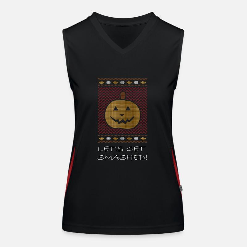 Halloween Let's Get Smashed Women's Functional Contrast Tank Top