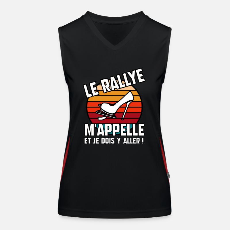 Le rallye m’appelle Débardeur respirant contrasté Femme