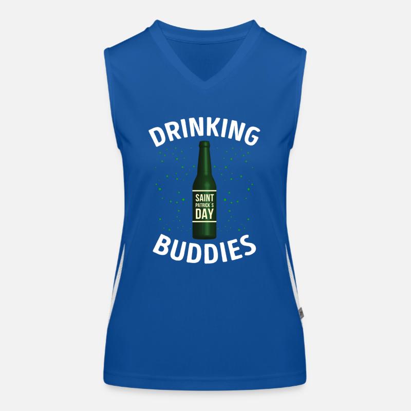 Fête des copains de boisson Saint-Patrick Débardeur respirant contrasté Femme