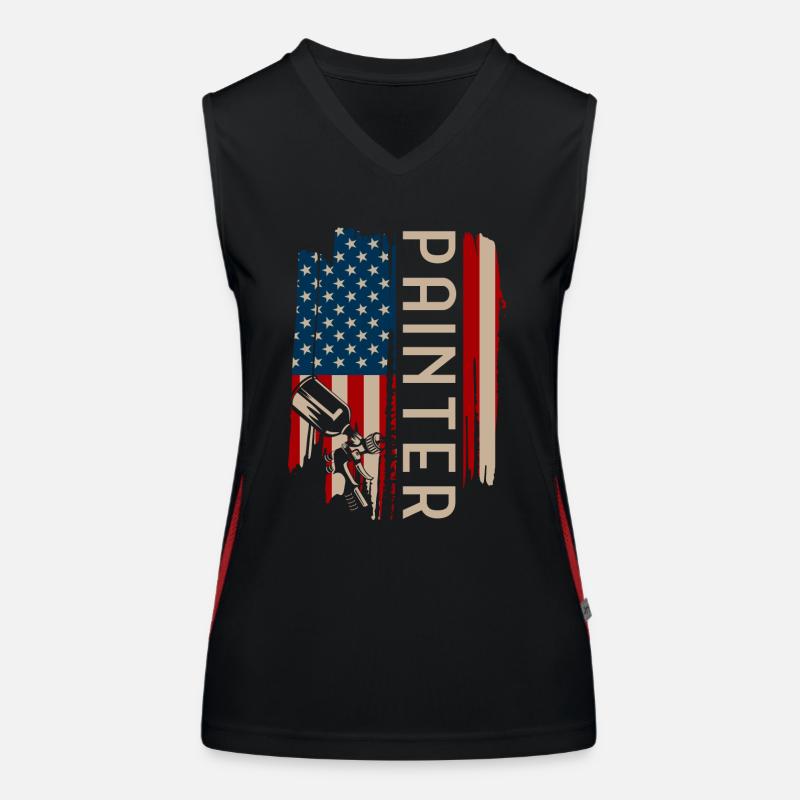 Malerei Funktionelles Kontrast-Tank Top für Frauen