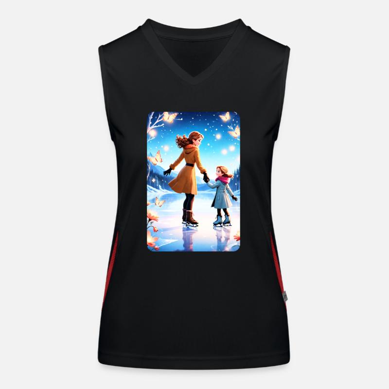 personalisiertes Design-Muttergeschenk Funktionelles Kontrast-Tank Top für Frauen