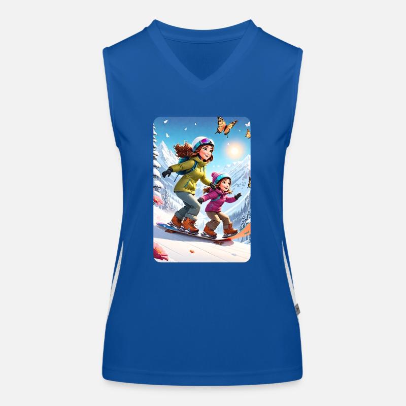 personalisiertes Design-Muttergeschenk Funktionelles Kontrast-Tank Top für Frauen