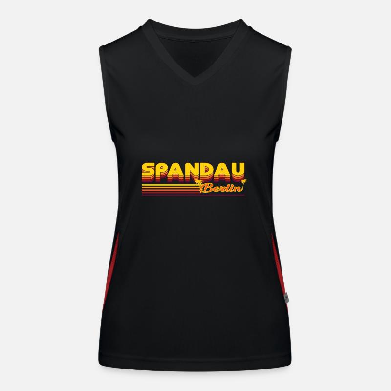 cool Spandau Berlin district design Women's Functional Contrast Tank Top
