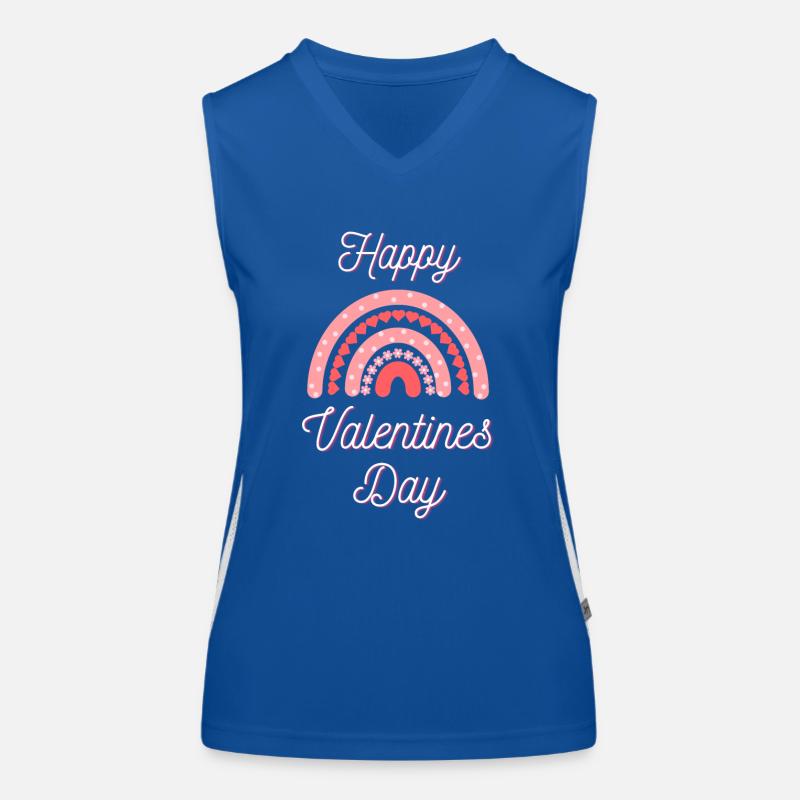 Joyeuse Saint-Valentin Débardeur respirant contrasté Femme