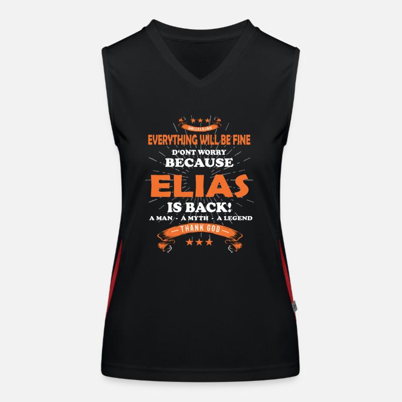 Alles wird gut denn Elias Ist da Outfit Funktionelles Kontrast-Tank Top für Frauen