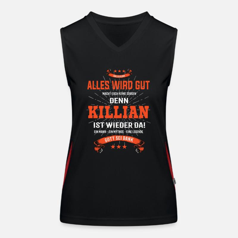 Alles wird gut denn Killian Ist da Outfit Funktionelles Kontrast-Tank Top für Frauen