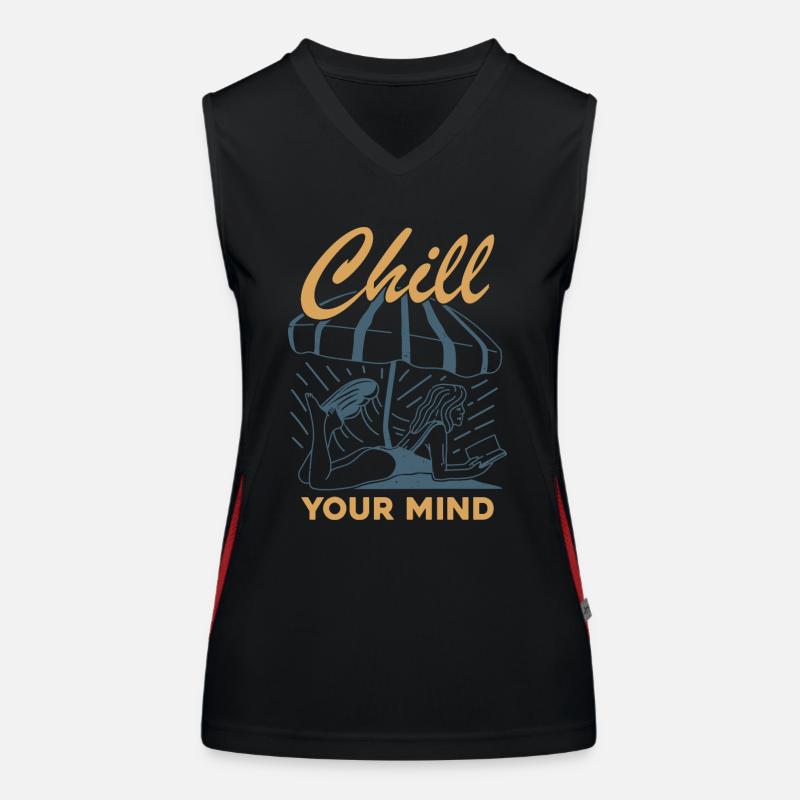 Chill Your Mind Funktionelles Kontrast-Tank Top für Frauen
