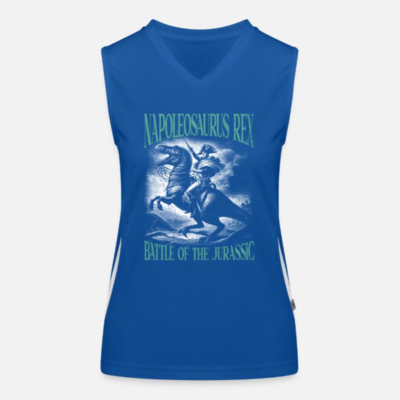 Napoleon reitet eine epische T-Rex-Siegespose Funktionelles Kontrast-Tank Top für Frauen