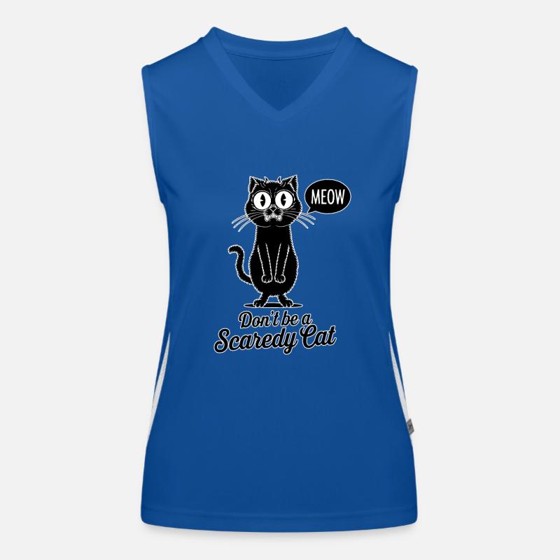 Ne soyez pas un chat effrayé Débardeur respirant contrasté Femme