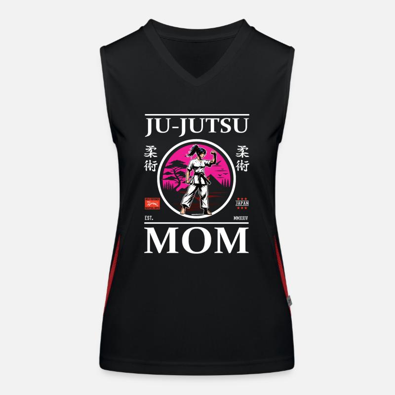 Ju-Jutsu Mom - Conception de Maman d’Autodéfense Débardeur respirant contrasté Femme