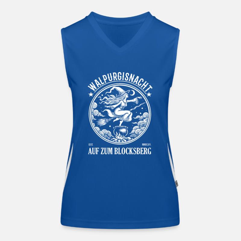 Walpurgis Night Design for Witch Fans Women's Functional Contrast Tank Top