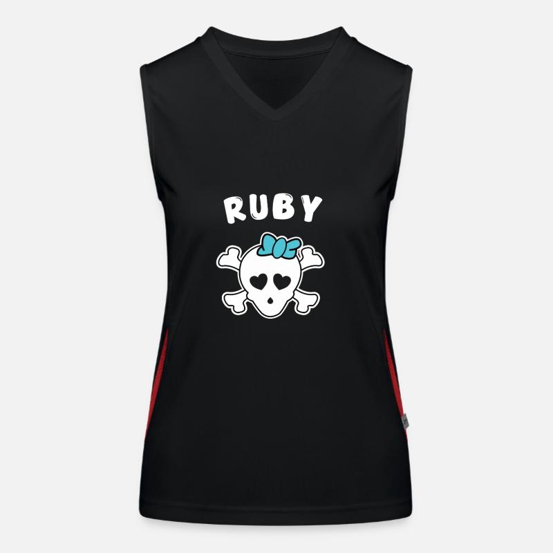 Design Pirate Ruby pour les filles et les femmes Débardeur respirant contrasté Femme
