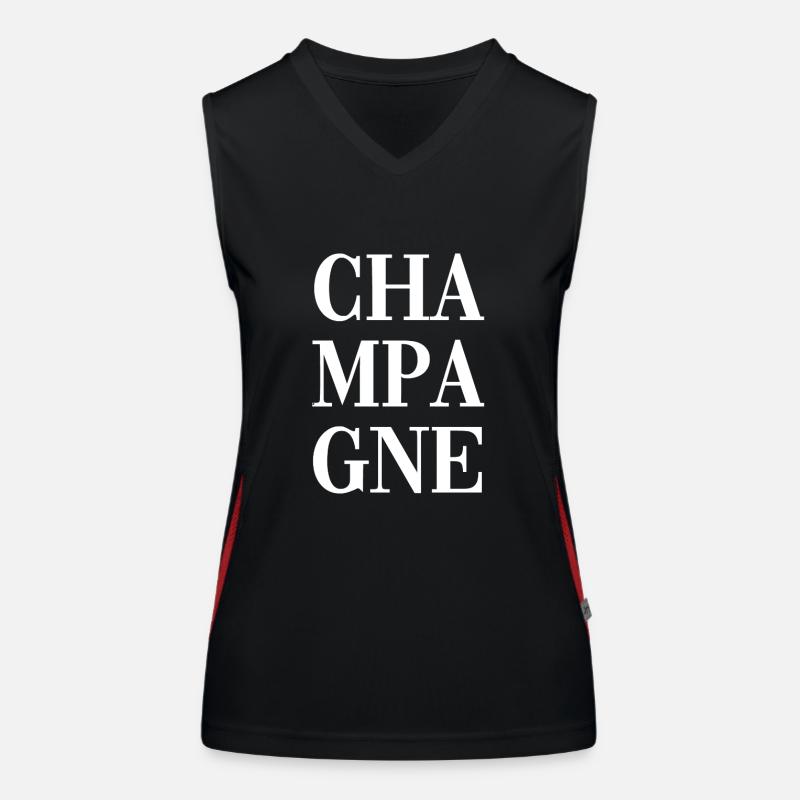 Sparkling wine - Drinking - Alcohol - Sparkling wine Women's Functional Contrast Tank Top