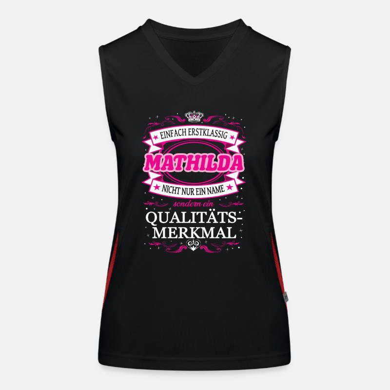 Caractéristique de qualité Mathilda tout simplement de première classe Débardeur respirant contrasté Femme