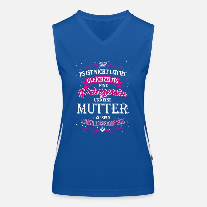 Nicht einfach eine Mutter und Prinzessin zu sein Funktionelles Kontrast-Tank Top für Frauen