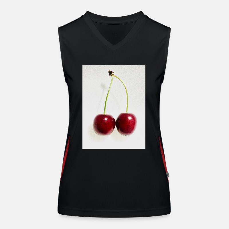 Cerise Débardeur respirant contrasté Femme