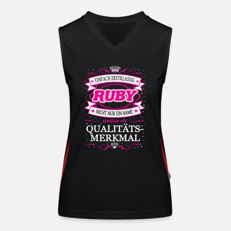 Qualitätsmerkmal Ruby einfach Erstklassig Funktionelles Kontrast-Tank Top für Frauen