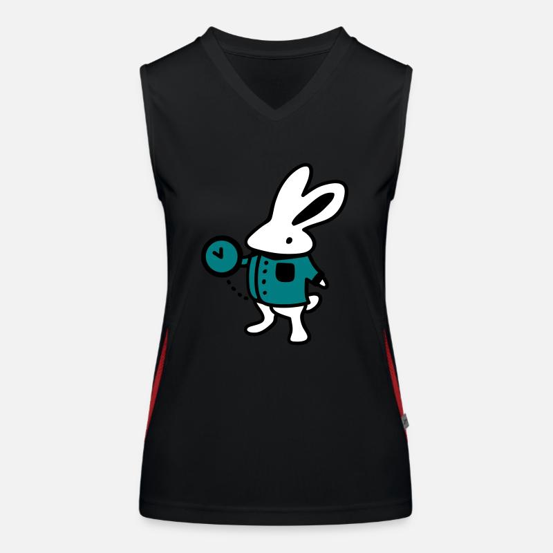 Rabbit + Clock Women's Functional Contrast Tank Top
