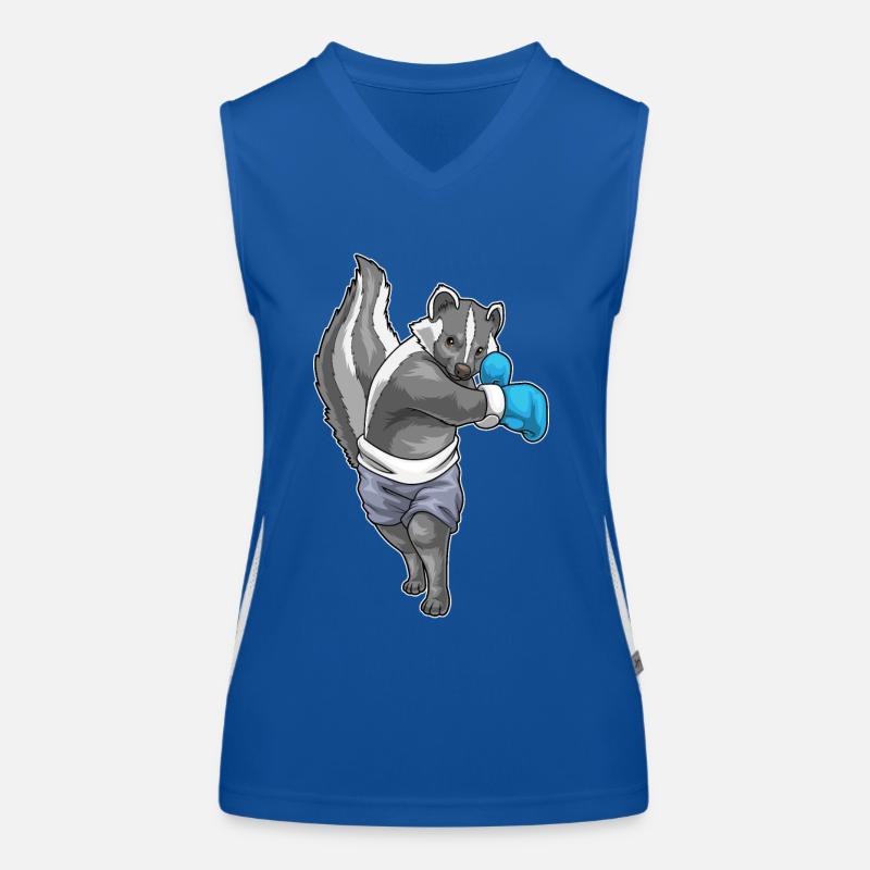 Skunk Boxer Gants de boxe Boxe Débardeur respirant contrasté Femme