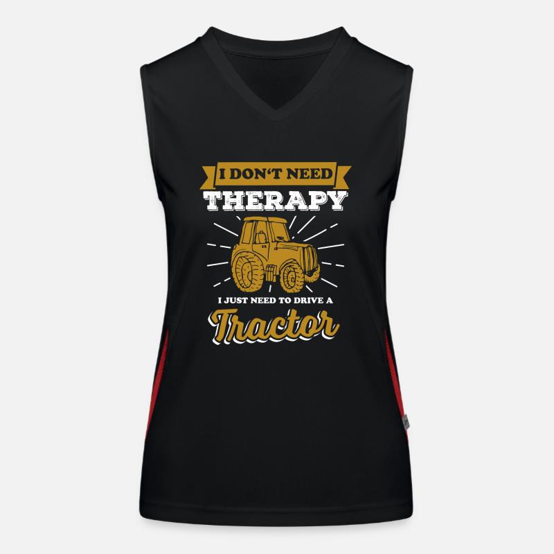Traktor Funktionelles Kontrast-Tank Top für Frauen