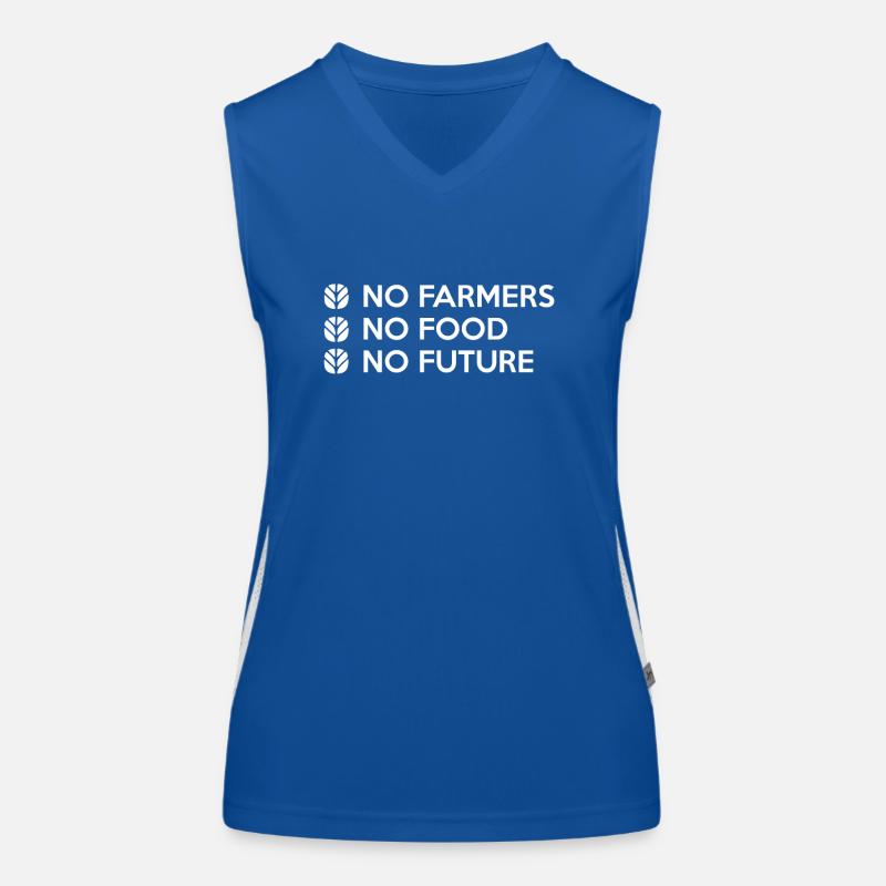 Farmer agriculture demo demonstration farmer Women's Functional Contrast Tank Top