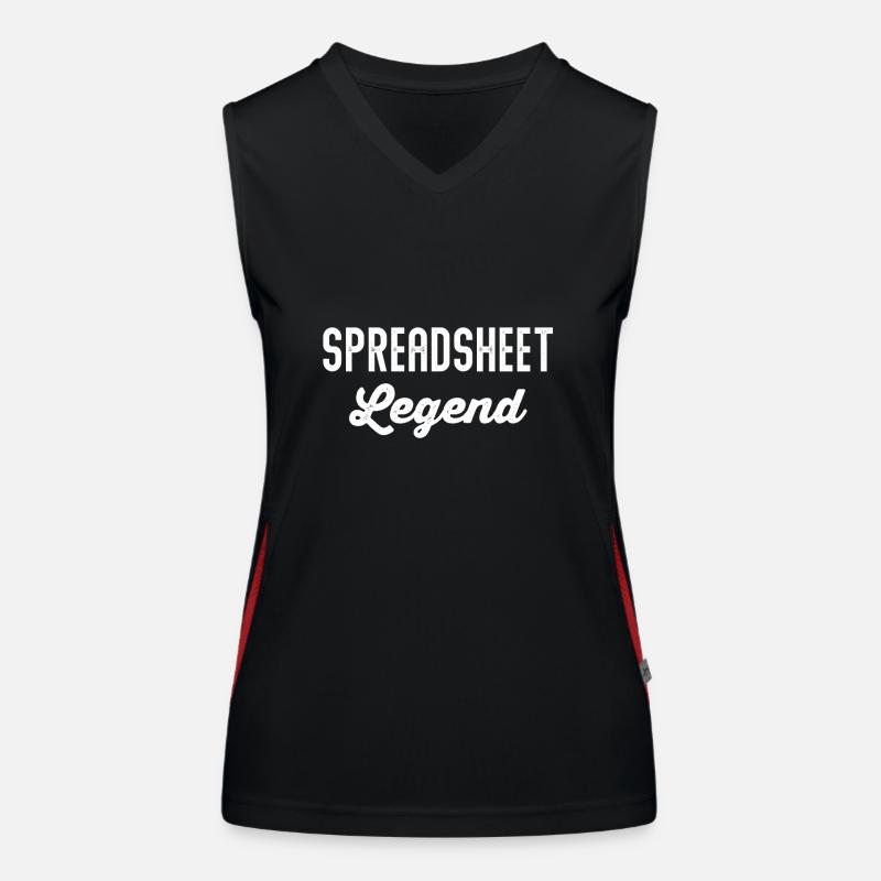 Spreadsheet Legend Tabelle Buchhalter Controller Funktionelles Kontrast-Tank Top für Frauen