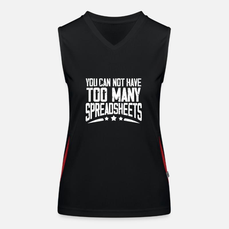 Spreadsheet Legend Tabelle Buchhalter Controller Funktionelles Kontrast-Tank Top für Frauen