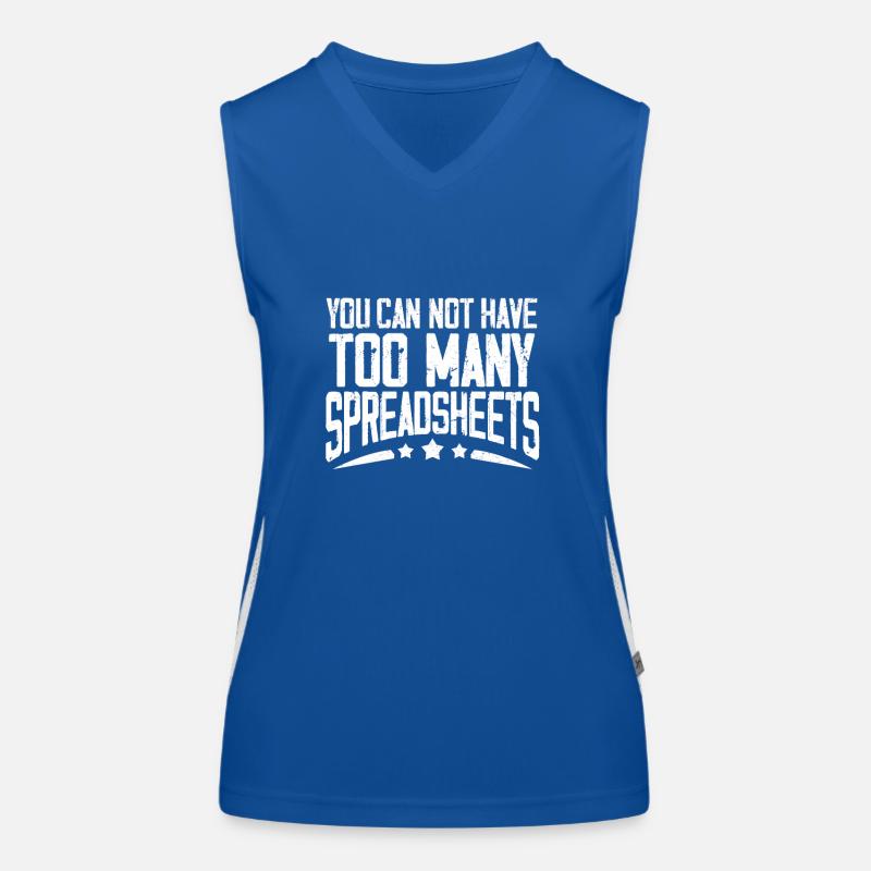 Spreadsheet Legend Table Accountant Controller Women's Functional Contrast Tank Top