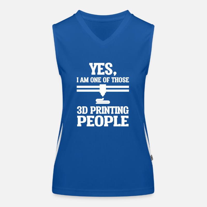Imprimante 3D en plastique impression Printer bricoleur hobby Débardeur respirant contrasté Femme