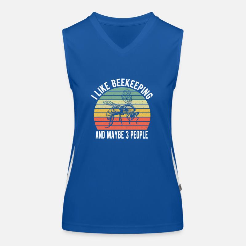 Beekeeper Beekeeping Honey Beekeeping Bee Women's Functional Contrast Tank Top