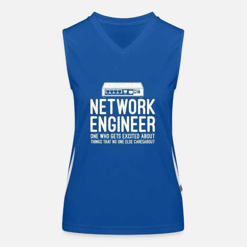 Netzwerktechniker Informatik Netzwerk Technk IT Funktionelles Kontrast-Tank Top für Frauen