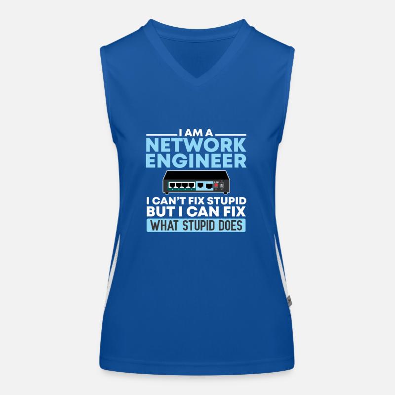 Network Technician Computer Science Network Technk IT Women's Functional Contrast Tank Top