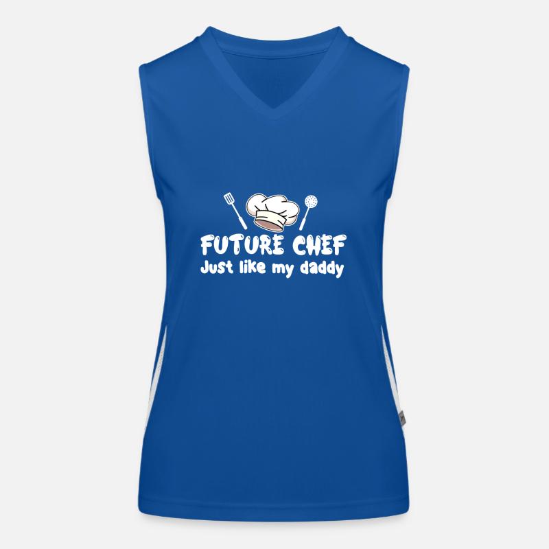 Future Chef Kleinkind Niedlich Mama Mutter Eltern Funktionelles Kontrast-Tank Top für Frauen